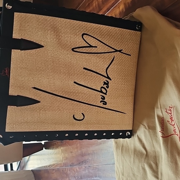 Christian Louboutin Straw Canalace Tote - Picture 5 of 8